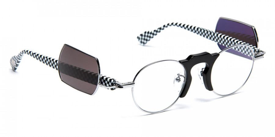 Color: Black/Checkerboard/Shiny Silver (0110) - J. F. Rey JFRHKXJF01011047