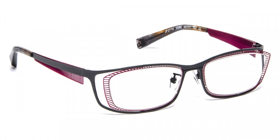 J. F. Rey™ JF2714 0580 55 - Gunmetal/Fuchsia