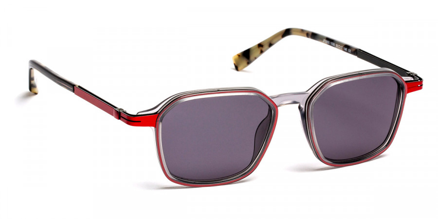 J. F. Rey™ JF2950 Sun 1530SOL 50 - Gray/Demi/Red/Gunmetal