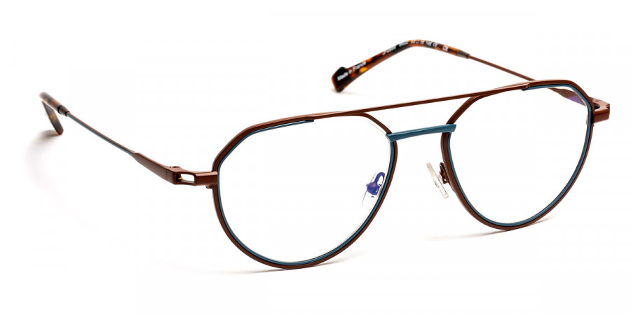 J. F. Rey™ JF2998 B9822 53 - Brown/Blue Gray