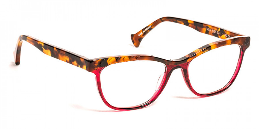 J. F. Rey™ Frida 3095 52 - Red/Havana