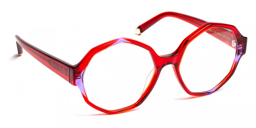 J. F. Rey™ Teresa 3070 55 - Red/Purple Transparent