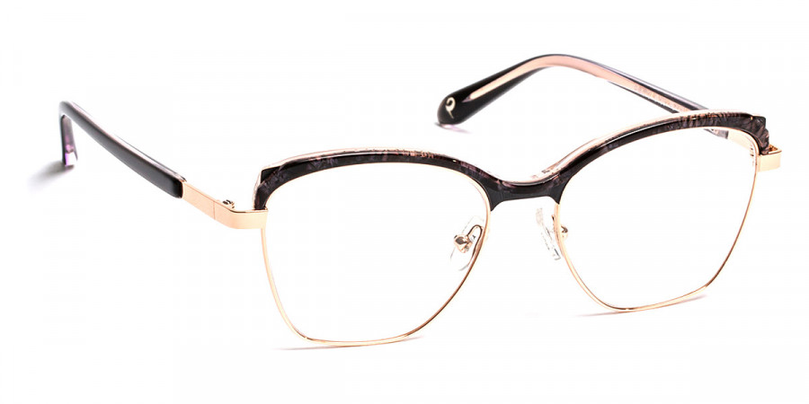 J. F. Rey™ PM073 0155 49 - Nice Black/Black/Pink Gold