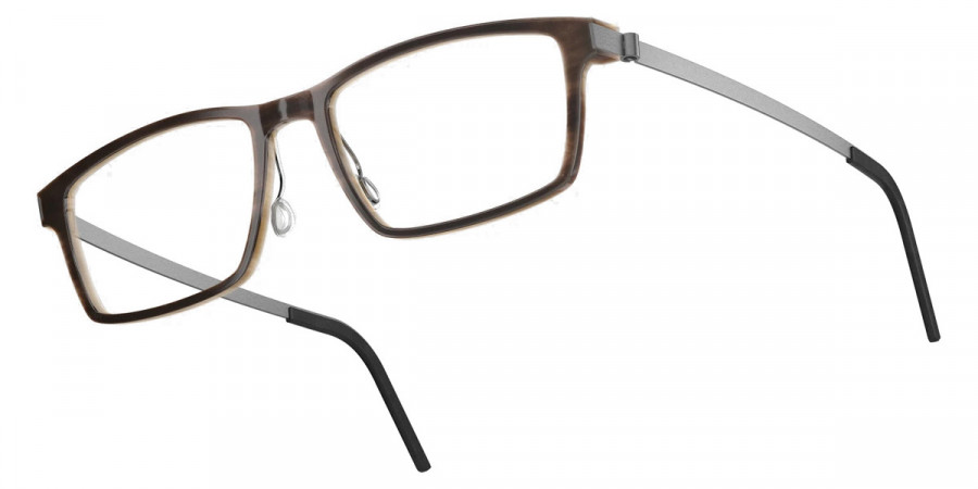 Color: Medium Brown/Light Brown 10 SL20 Gray Gradient- Lindberg Buffalo Titanium LND1816H181055