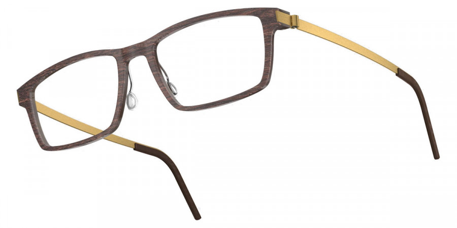 Color: Smoked Oak/Dark Brown GT SL88 Tinted Gray Gradient- Lindberg Buffalo Titanium LND1816WB11GT55