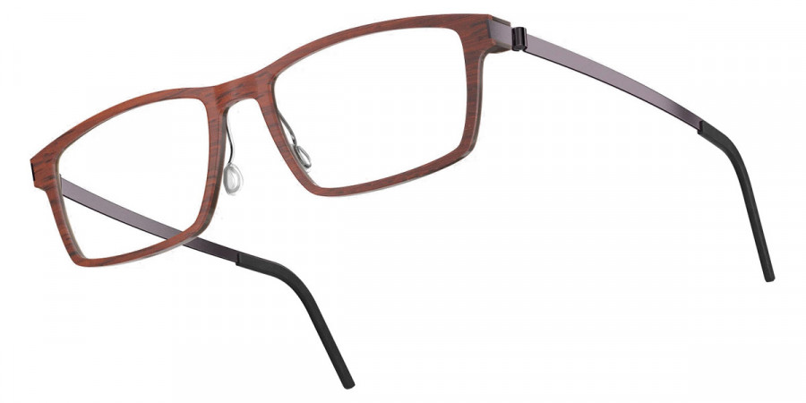 Color: Padauk/Dark Brown PU14 SL49 Light Silver Mirrored-Gray- Lindberg Buffalo Titanium LND1816WD13PU1455