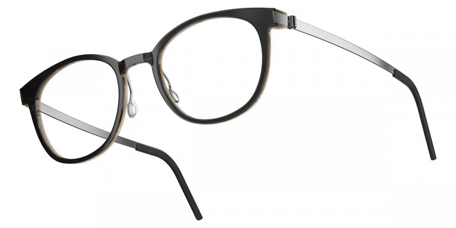 Color: Deep Black/Light Brown P10 SL20 Gray Gradient- Lindberg Buffalo Titanium LND1818H26P1052