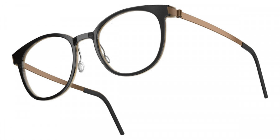 Color: Deep Black/Light Brown PU15 SL98 Warm Gray Gradient- Lindberg Buffalo Titanium LND1818H26PU1550