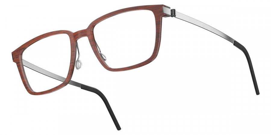 Color: Padauk/Dark Brown P10 SL49 Light Silver Mirrored-Gray- Lindberg Buffalo Titanium LND1821WD13P1054