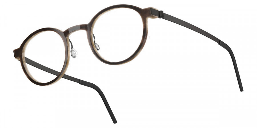 Color: Medium Brown/Light Brown U9 SL65 Dark Gray Gradient- Lindberg Buffalo Titanium LND1823H18U945