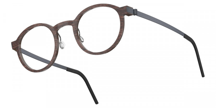 Color: Smoked Oak/Dark Brown U16 SL22 Blue/Red Gradient- Lindberg Buffalo Titanium LND1823WB11U1645