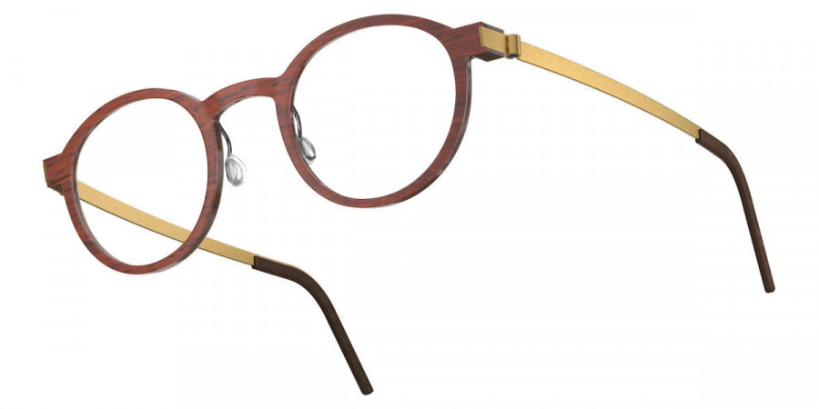 Color: Padauk/Dark Brown GT SL49 Light Silver Mirrored-Gray- Lindberg Buffalo Titanium LND1823WD13GT47