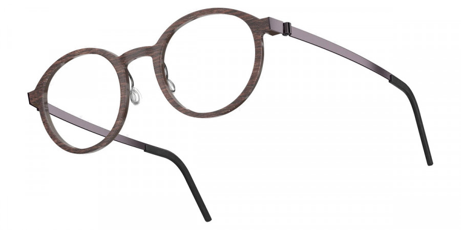 Color: Smoked Oak/Dark Brown PU14 SL35 Purple Gradient- Lindberg Buffalo Titanium LND1828WB11PU1445