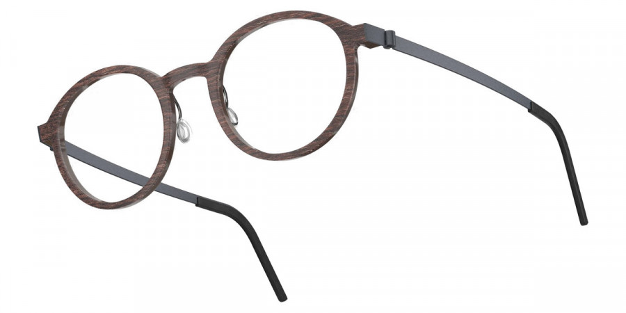 Color: Smoked Oak/Dark Brown U16 SL54 Rose Gold Mirrored-Medium Gray- Lindberg Buffalo Titanium LND1828WB11U1645