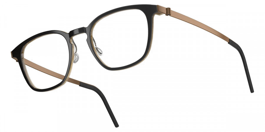 Color: Deep Black/Light Brown PU15 SL98 Warm Gray Gradient- Lindberg Buffalo Titanium LND1843H26PU1549