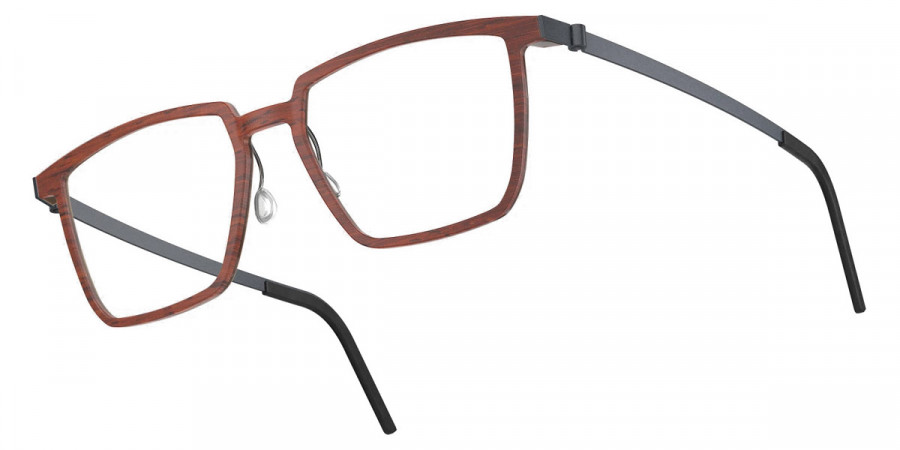 Color: Padauk/Dark Brown U16 SL54 Rose Gold Mirrored-Medium Gray- Lindberg Buffalo Titanium LND1844WD13U1653