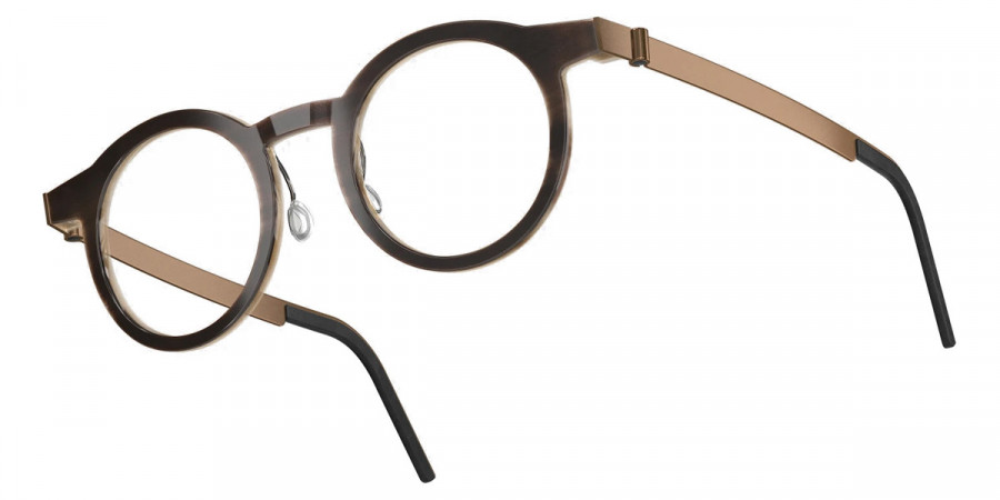 Color: Medium Brown/Light Brown PU15 SL93 Blue Gradient- Lindberg Buffalo Titanium LND1846H18PU1544