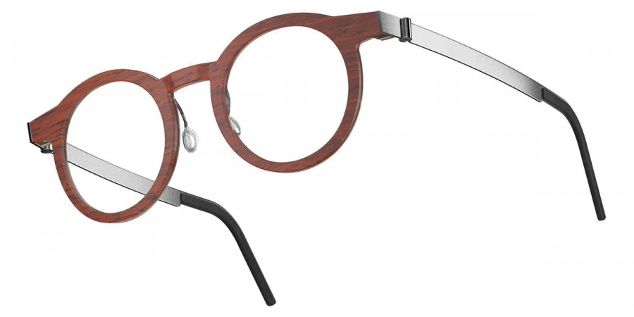 Color: Padauk/Dark Brown P10 SL54 Rose Gold Mirrored-Medium Gray- Lindberg Buffalo Titanium LND1846WD13P1044