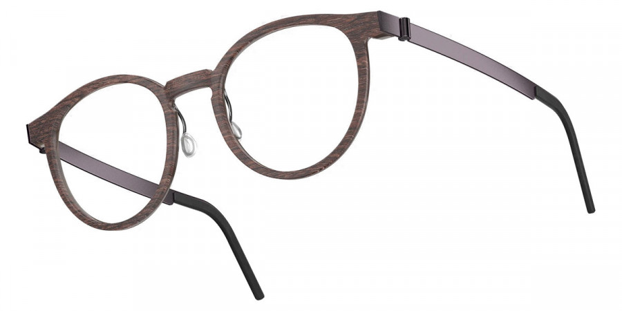 Color: Smoked Oak/Dark Brown PU14 SL49 Light Silver Mirrored-Gray- Lindberg Buffalo Titanium LND1849WB11PU1453