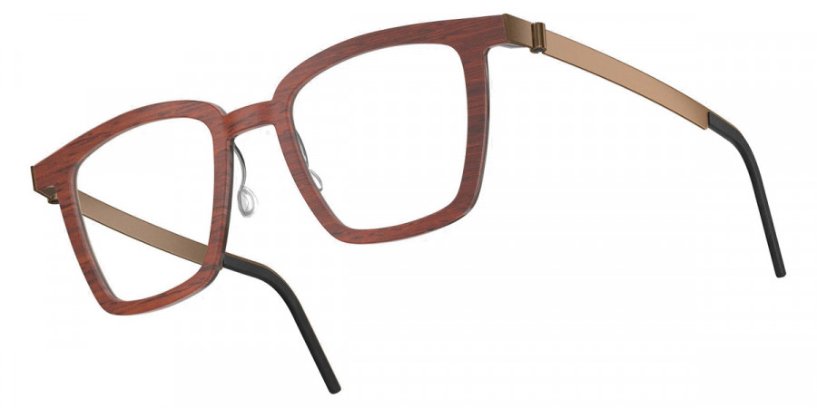 Color: Padauk/Dark Brown PU15 SL62 Bordeaux-Pearl Gradient- Lindberg Buffalo Titanium LND1853WD13PU1550