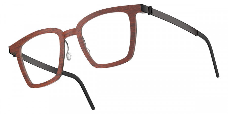 Color: Padauk/Dark Brown PU9 SL49 Light Silver Mirrored-Gray- Lindberg Buffalo Titanium LND1853WD13PU950