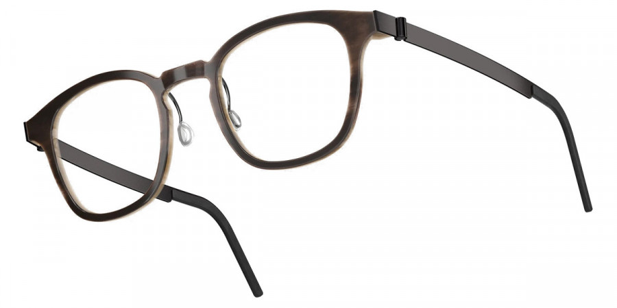 Color: Medium Brown/Light Brown PU9 SL98 Warm Gray Gradient- Lindberg Buffalo Titanium LND1854H18PU948