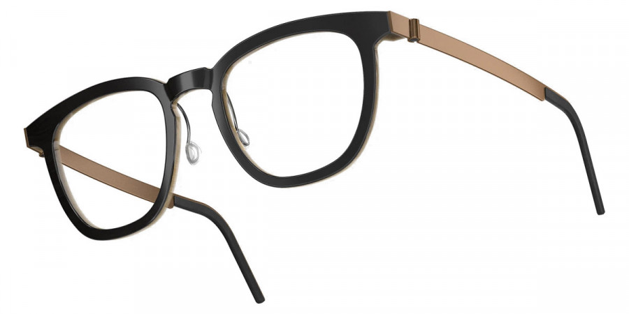 Color: Deep Black/Light Brown PU15 SL98 Warm Gray Gradient- Lindberg Buffalo Titanium LND1856H26PU1551