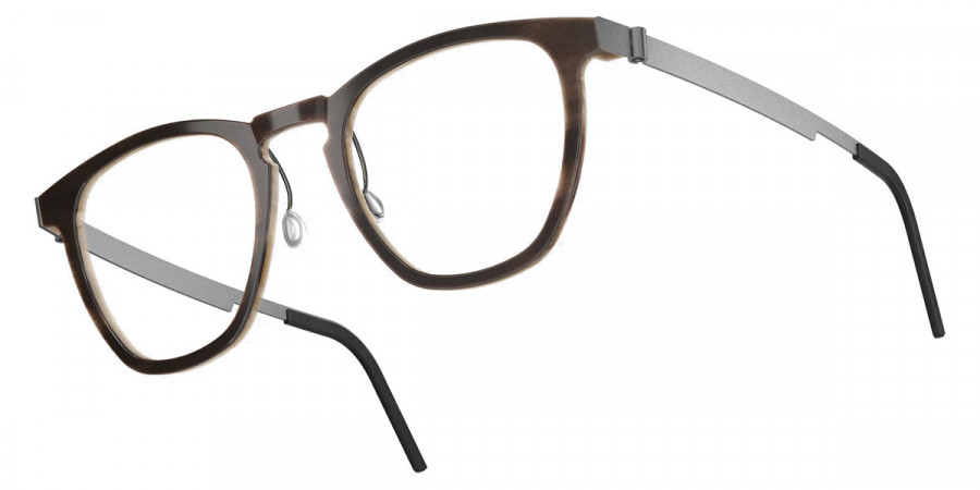 Color: Medium Brown/Light Brown 10 SL54 Rose Gold Mirrored-Medium Gray- Lindberg Buffalo Titanium LND1857H181052