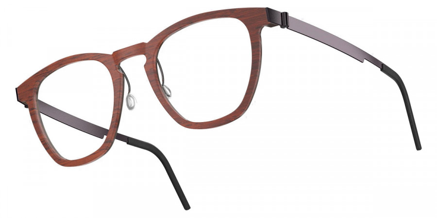 Color: Padauk/Dark Brown PU14 SL54 Rose Gold Mirrored-Medium Gray- Lindberg Buffalo Titanium LND1857WD13PU1452