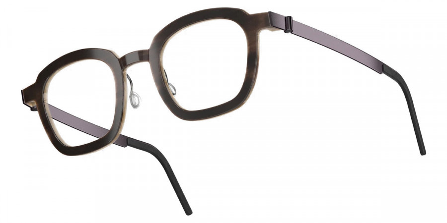 Color: Medium Brown/Light Brown PU14 SL98 Warm Gray Gradient- Lindberg Buffalo Titanium LND1858H18PU1447