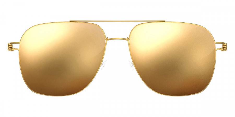 Lindberg™ 8210 - GT PL01 24CT Yellow Gold Coating-Brown 55 Sun Titanium