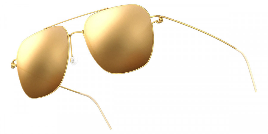 Color: GT PL01 24CT Yellow Gold Coating-Brown - Lindberg Sun Titanium LND8210GTPL0155