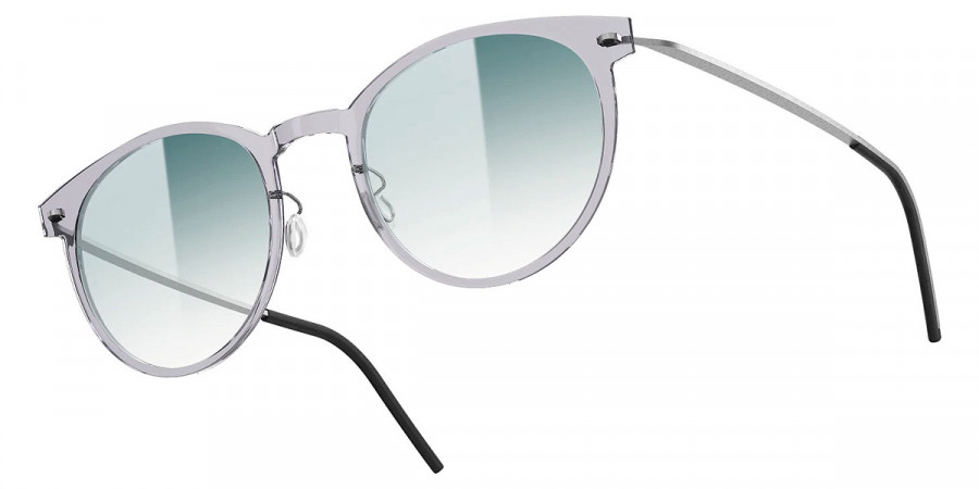 Color: C07-05 SL61 Light Silver Mirrored-Turquoise Pearl Gradient - Lindberg Sun Titanium LND8310C07-05SL6152