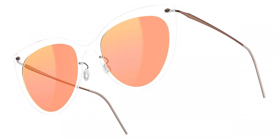 Color: C01-PU12 SL50 Orange Mirrored-Medium Gray - Lindberg Sun Titanium LND8311C01-PU12SL5056