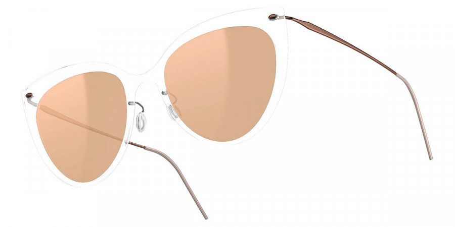 Color: C01-PU12 SL54 Rose Gold Mirrored-Medium Gray - Lindberg Sun Titanium LND8311C01-PU12SL5456