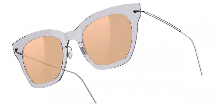 Color: C07-P10 SL54 Rose Gold Mirrored-Medium Gray - Lindberg Sun Titanium LND8334C07-P10SL5452