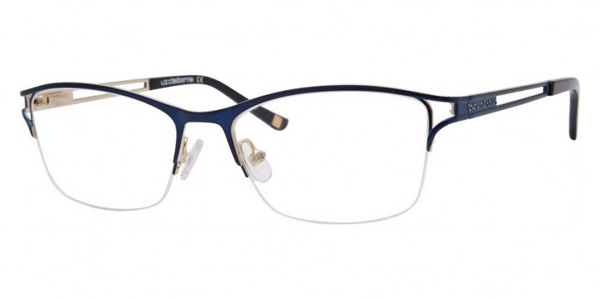 Liz Claiborne™ L 661 0KY2 52 Blue Gold Eyeglasses