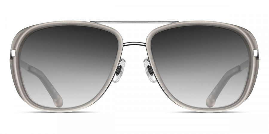 Matsuda™ M3023 BS-MGC 57 - Brushed Silver/Matte Gray Crystal