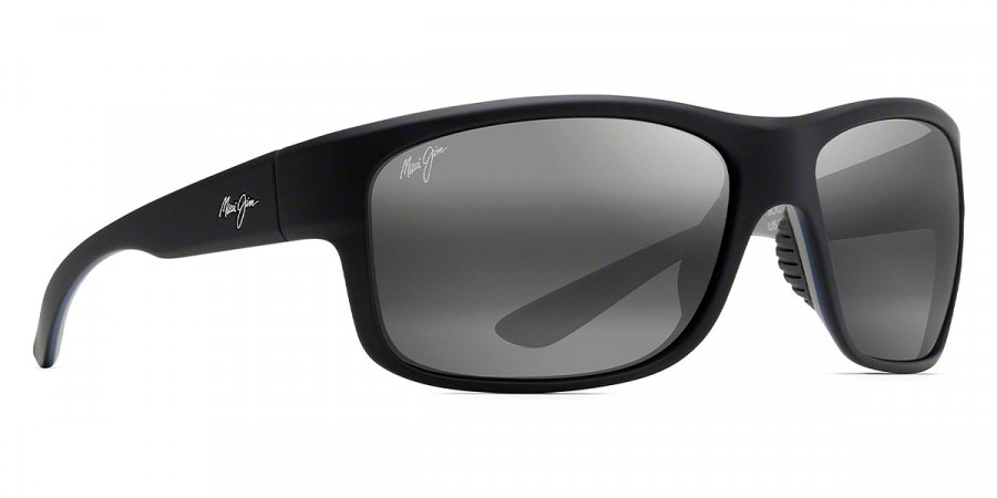 Color: Soft Black with Sea Blue and Gray (815-53B) - Maui Jim MJI815-53B63