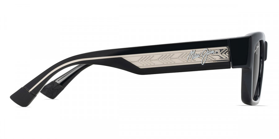 Color: Shiny Black with Trans Light Gray (GS642-14) - Maui Jim MJIGS642-1453