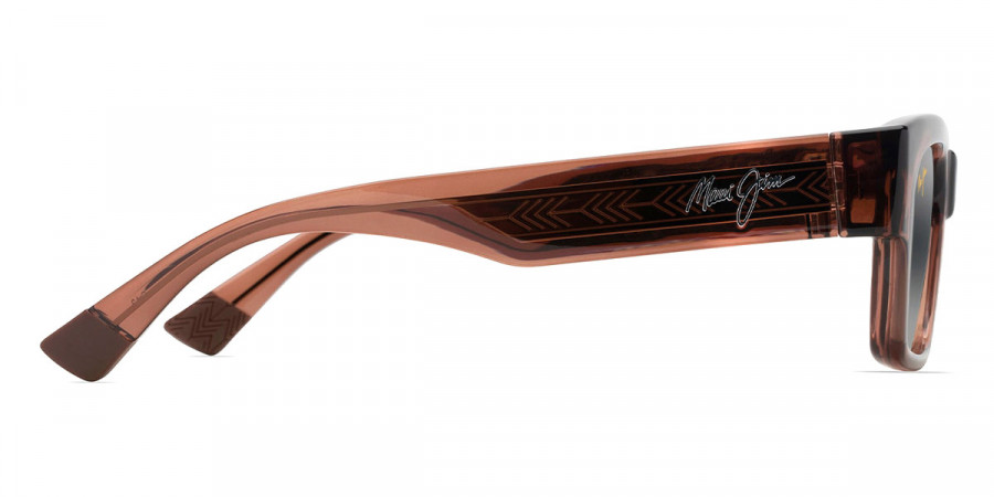 Color: Shiny Trans Light Brown (MM642-019) - Maui Jim MJIMM642-01953