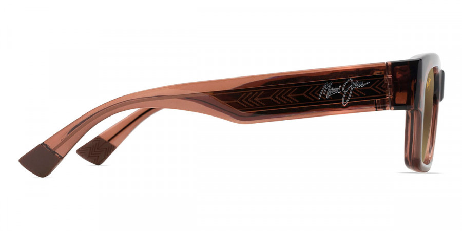 Color: Shiny Trans Light Brown (MM642-023) - Maui Jim MJIMM642-02353