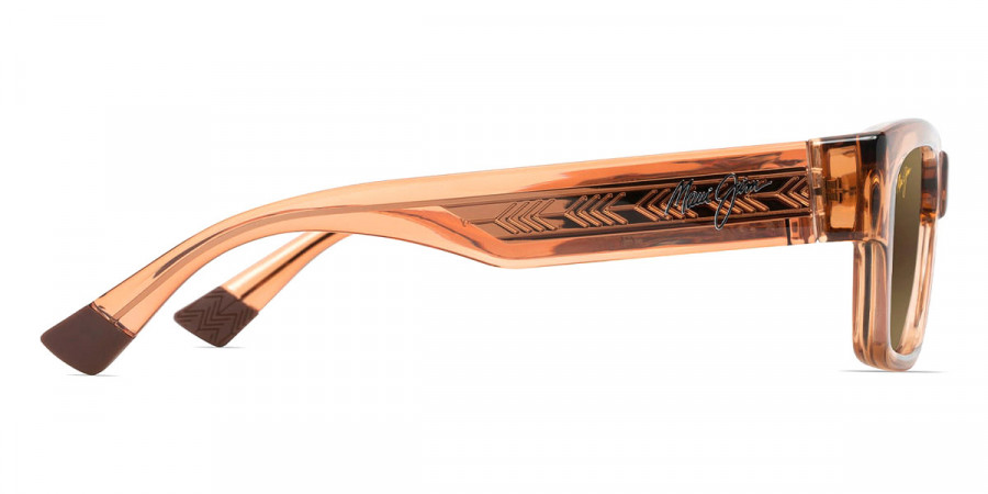 Color: Shiny Trans Light Tan (MM642-024) - Maui Jim MJIMM642-02453