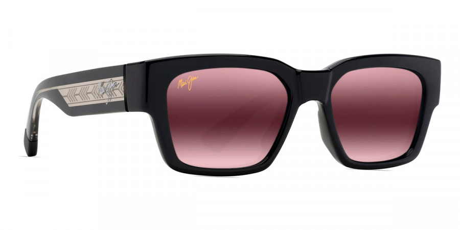 Color: Shiny Black with Trans Light Gray (MM642-025) - Maui Jim MJIMM642-02553