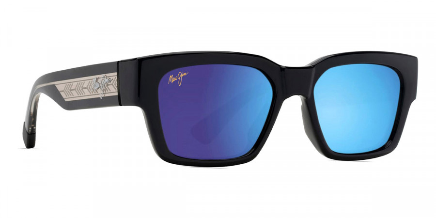 Color: Shiny Black with Trans Light Gray (MM642-033) - Maui Jim MJIMM642-03353