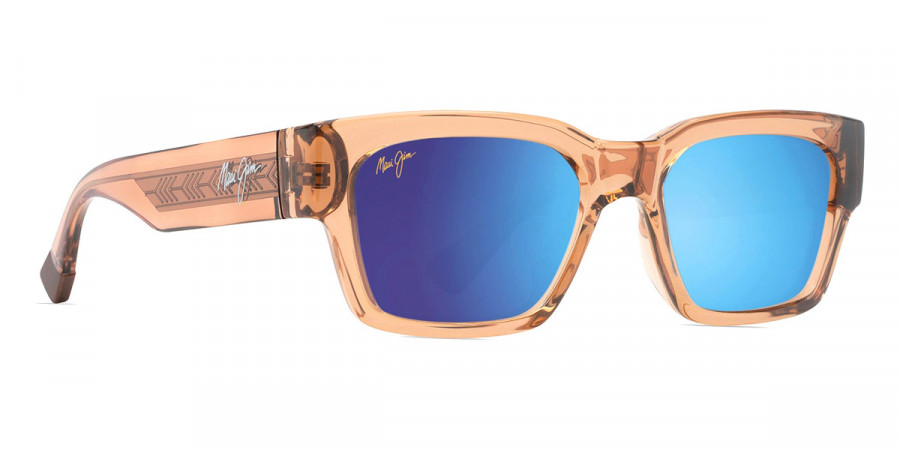 Color: Shiny Trans Light Tan (MM642-036) - Maui Jim MJIMM642-03653