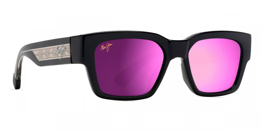 Color: Shiny Black with Trans Light Gray (MM642-037) - Maui Jim MJIMM642-03753