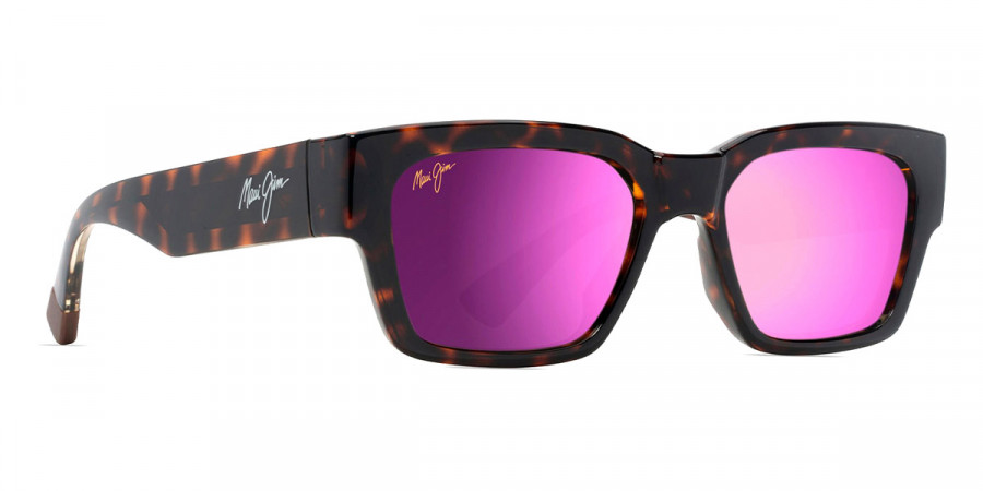 Color: Shiny Dark Havana with Trans Yellow (MM642-038) - Maui Jim MJIMM642-03853