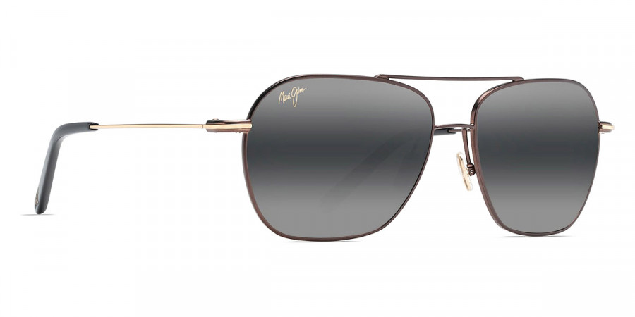 Color: Dark Brown with Gold Stripe (MM877-001) - Maui Jim MJIMM877-00157