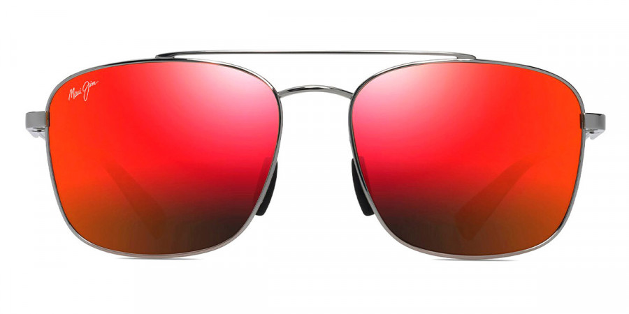 Maui Jim™ PĪWAI ASIAN FIT RM645-17 58 - Shiny Light Ruthenium